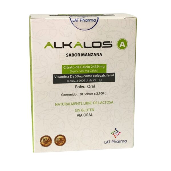 ALKALOS SABOR MANZANA CAJA X 30 SOBRES