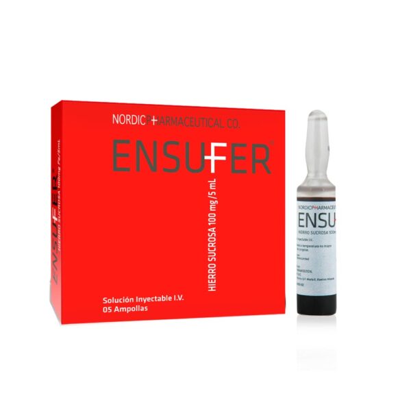 ENSUFER 100MG fe/5ML SOLUCION INYECTABLE CAJA X 5 AMPOLLAS