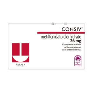 CONSIV METILFENIDATO 36MG-CAJA X 30 COMPRIMIDOS