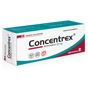 Concetrex 25mg caja x 20 tab
