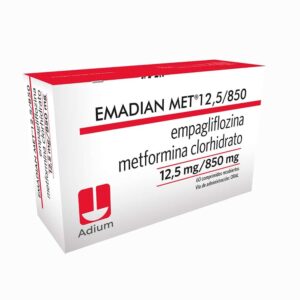 Emadian met 12.5/850mg caja x 60 tab