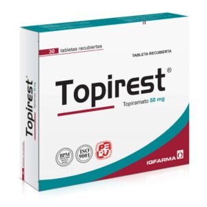 Topiramato/Topirest 50mg x 30 tabletas
