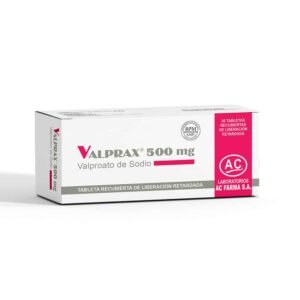 Valprax 500MG Tableta Recubierta De Liberación Retardada caja x 30